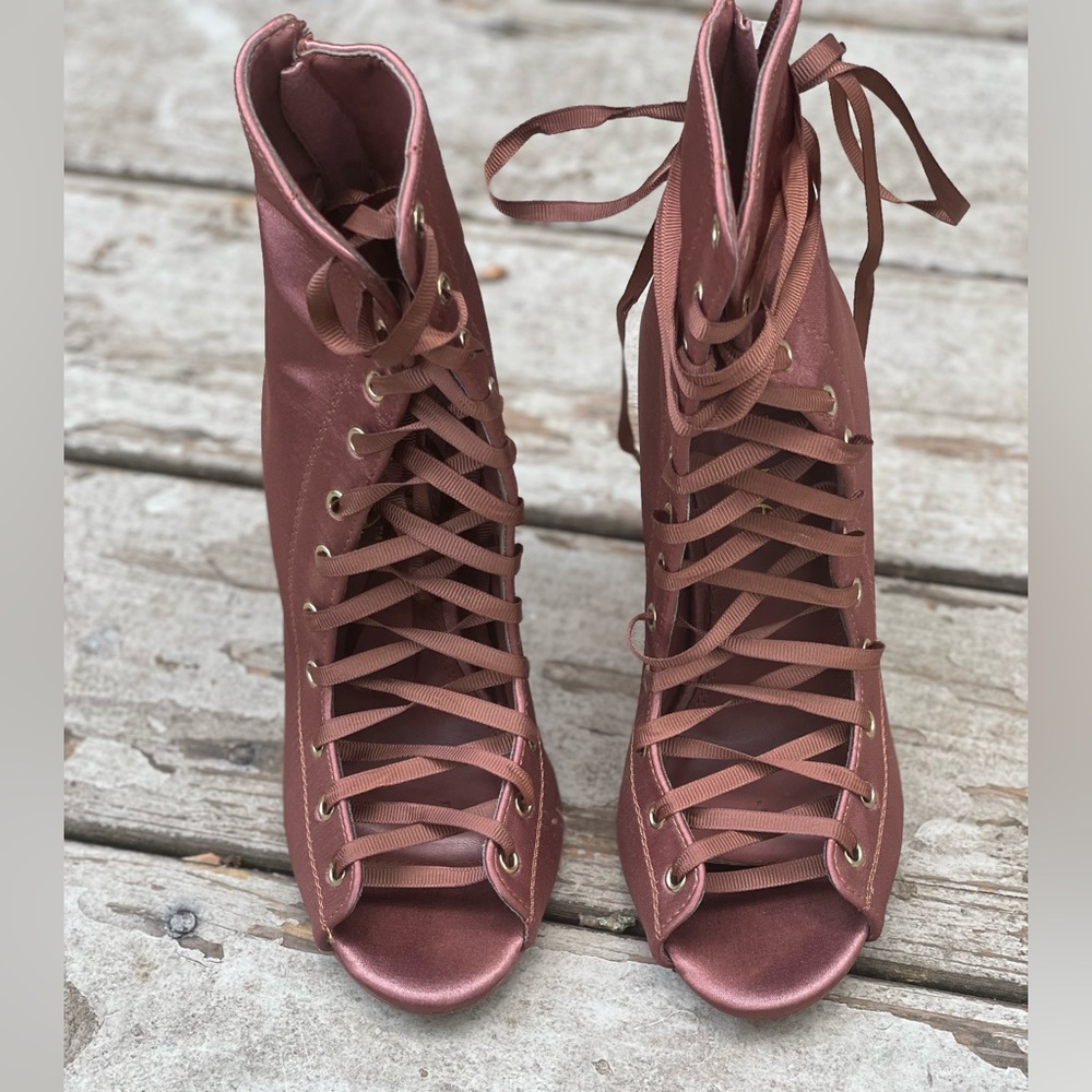 Fashion Nova-laced booties